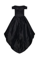 Amelia Bubble Maxi Dress - Black