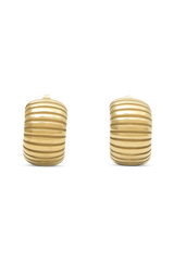 Amelia Textured Hoop - Gold