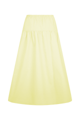 Amirah Midi Skirt - Lemon