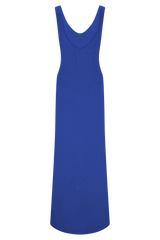 Ari Tape Yarn Knit Maxi Dress - Cobalt Blue
