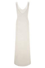 Ari Tape Yarn Knit Maxi Dress - White