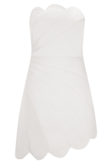 Atenea Satin Mini Dress - White