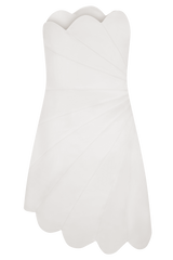 Atenea Satin Mini Dress - White