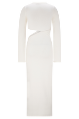 Azariah Long Sleeve Knit Midi Dress - Ivory