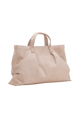 Baylor Faux Suede Bag - Natural
