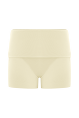 Birdie Fold Over Shorts - Ivory