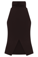 Birdie High Neck Sleeveless Top - Chocolate