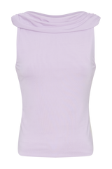 Bridget Slinky Cowl Back Top - Dusty Lilac