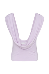 Bridget Slinky Cowl Back Top - Dusty Lilac