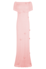 Brynn Orchid Knit Maxi Dress - Pastel Pink