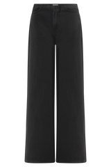 Caitlin Mid Rise Denim Jeans - Washed Black