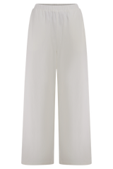 Campbell Cotton Wide Leg Pants - White