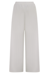 Campbell Cotton Wide Leg Pants - White