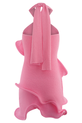 Caprice Halter Knit Mini Dress - Bubblegum Pink