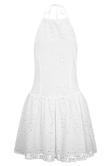 Carlina Broderie Mini Dress - White