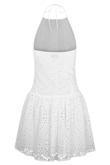 Carlina Broderie Mini Dress - White