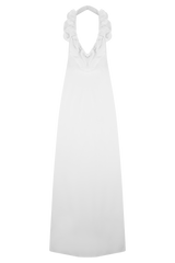 Carolyn Linen Bubble Maxi Dress - White