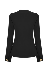 Christel Suiting Fitted Blazer - Black