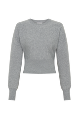 Ciaralee Cinched Waist Jumper- Grey Marle