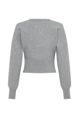 Ciaralee Cinched Waist Jumper- Grey Marle