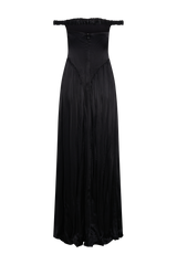 Coco Dropped Waist Maxi Dress - Black