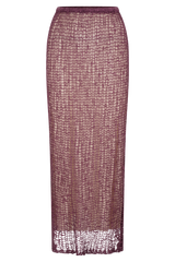 Cordelia Knit Maxi Skirt - Mauve