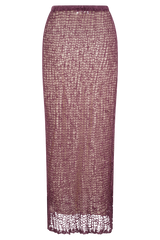 Cordelia Knit Maxi Skirt - Mauve
