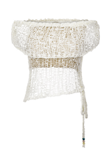 Cordelia Off Shoulder Knit Top - Ivory
