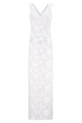 Cornelia Floral Sheer Maxi Dress - Ivory