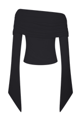 Dahlia One Shoulder Top - Black