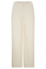 Ebony Embroidered Denim Jeans - Cream