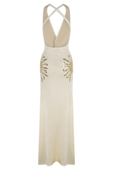 Ellington Knit Maxi Dress With Sequin - Ivory