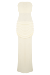 Elora Strapless Knit Maxi Dress - Ivory
