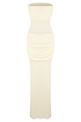 Elora Strapless Knit Maxi Dress - Ivory