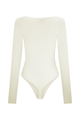 Elsie Shoulder Pad Bodysuit - Ivory