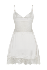 Emmett Lace Slip Dress - White