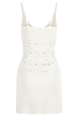 Everette Crochet Knit Mini Dress - Ivory