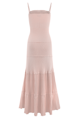 Finley Pointelle Knit Maxi Dress - Baby Pink