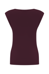 Francisca Cowl Neck Knit Top - Merlot