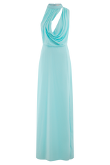 Galia Cowl Neck Maxi Dress - Lagoon