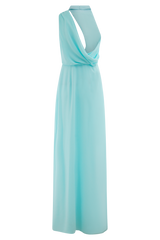 Galia Cowl Neck Maxi Dress - Lagoon
