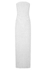 Gemma Strapless Embellished Maxi Dress - Ivory
