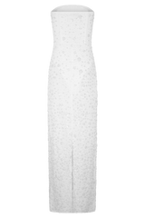 Gemma Strapless Embellished Maxi Dress - Ivory