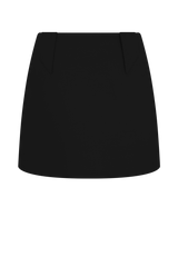 Gina Suiting Mini Skirt - Black