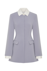 Gretchen Suiting Mini Dress - Grey