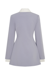 Gretchen Suiting Mini Dress - Grey