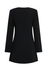 Hurley Long Sleeve Blazer Mini Dress - Black