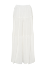 Jacinda Cotton Maxi Skirt - White
