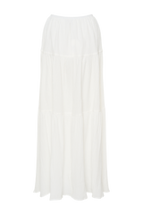 Jacinda Cotton Maxi Skirt - White