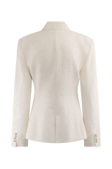 Jameson Cinched Linen Blazer - Oat Marle